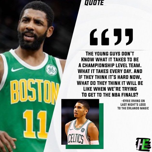 Cover3Net's tweet photo. Agree or disagree with #Kyrie regarding the #Celtics? https://t.co/vznFG98Uq0