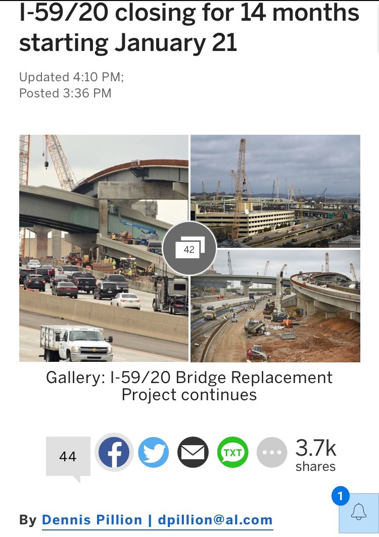 Alacomments's tweet photo. #Alabama #alabamajam #aldotcomments #aldotcom #detour #traffic #trafficjam https://t.co/D6qnOKxoZ8