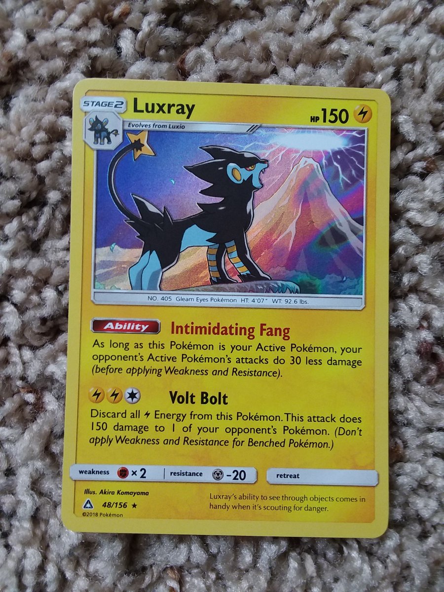 DunkinTheWolf's tweet photo. More awesome pulls from the other day - Luxray and Raichu being among the two I squealed when I saw.
#leonhart #hartsquad @Leonhart54YT https://t.co/YYOmgxI3Op