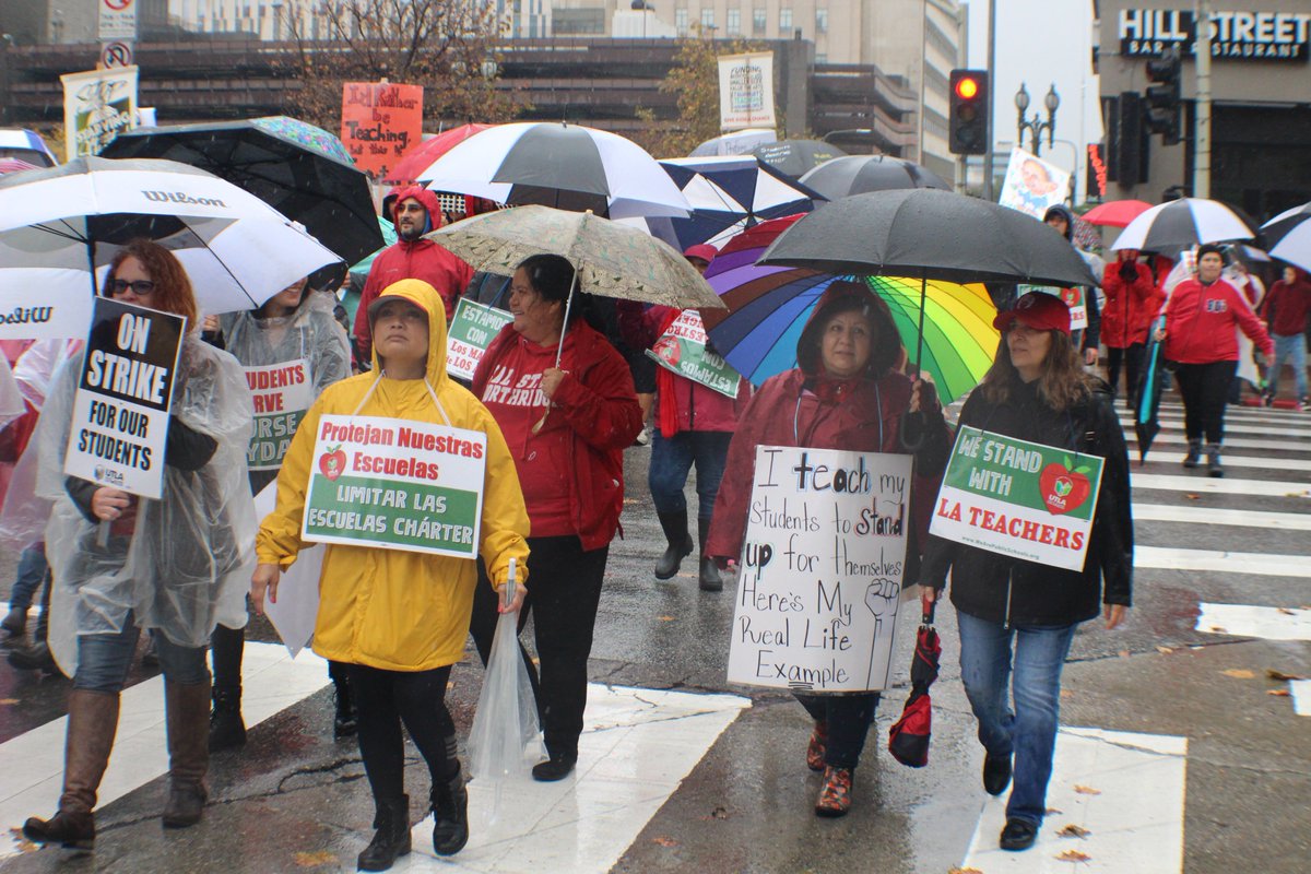 LA Teachers fight to defend public education. Teachers throughout California and the US share these same conditions faced by LA teachers, staff, and students. #Solidarity #LATeachers #OaklandTeachers #ArizonaTeachers #OklahomaTeachers #WestVirginiaTeachers