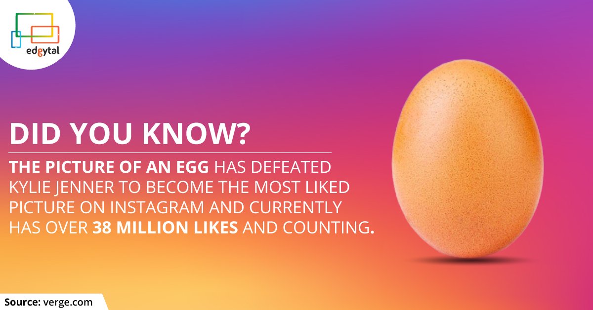 edgytal's tweet photo. They did it. They cracked it!
.
.
.
#egggang #gangodegg #mostlikedoninstagram
#instagram #kyliejenner #kardashians #worldeggrecord #eggrecord https://t.co/VsReMKnoCP