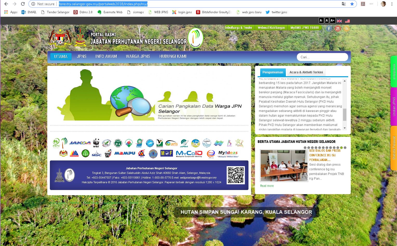 jabatan hutan selangor