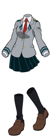 Sana as Hagakure Tōru (Invisible Girl)Quirk: Invisibility