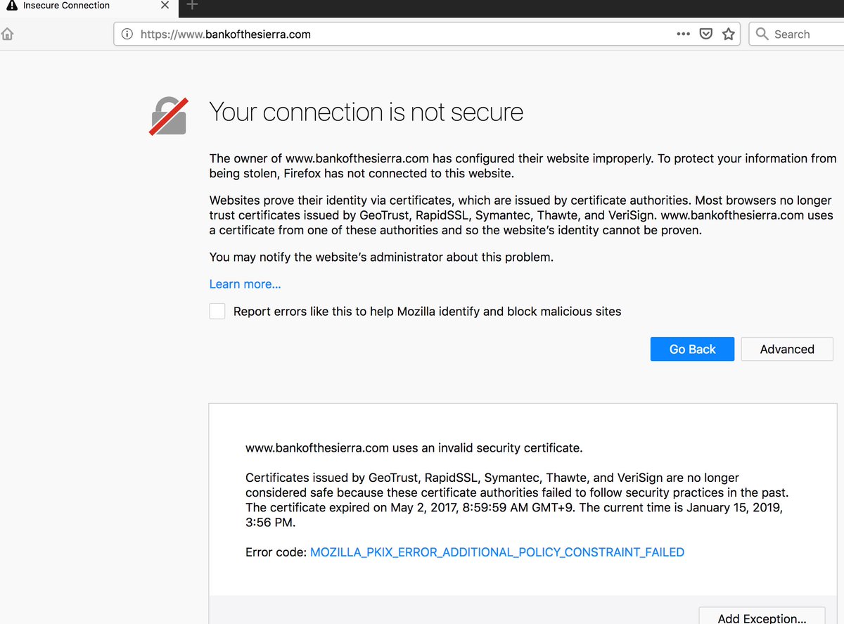 Is <a href="/BankoftheSierra/">Bank of the Sierra</a> website down?