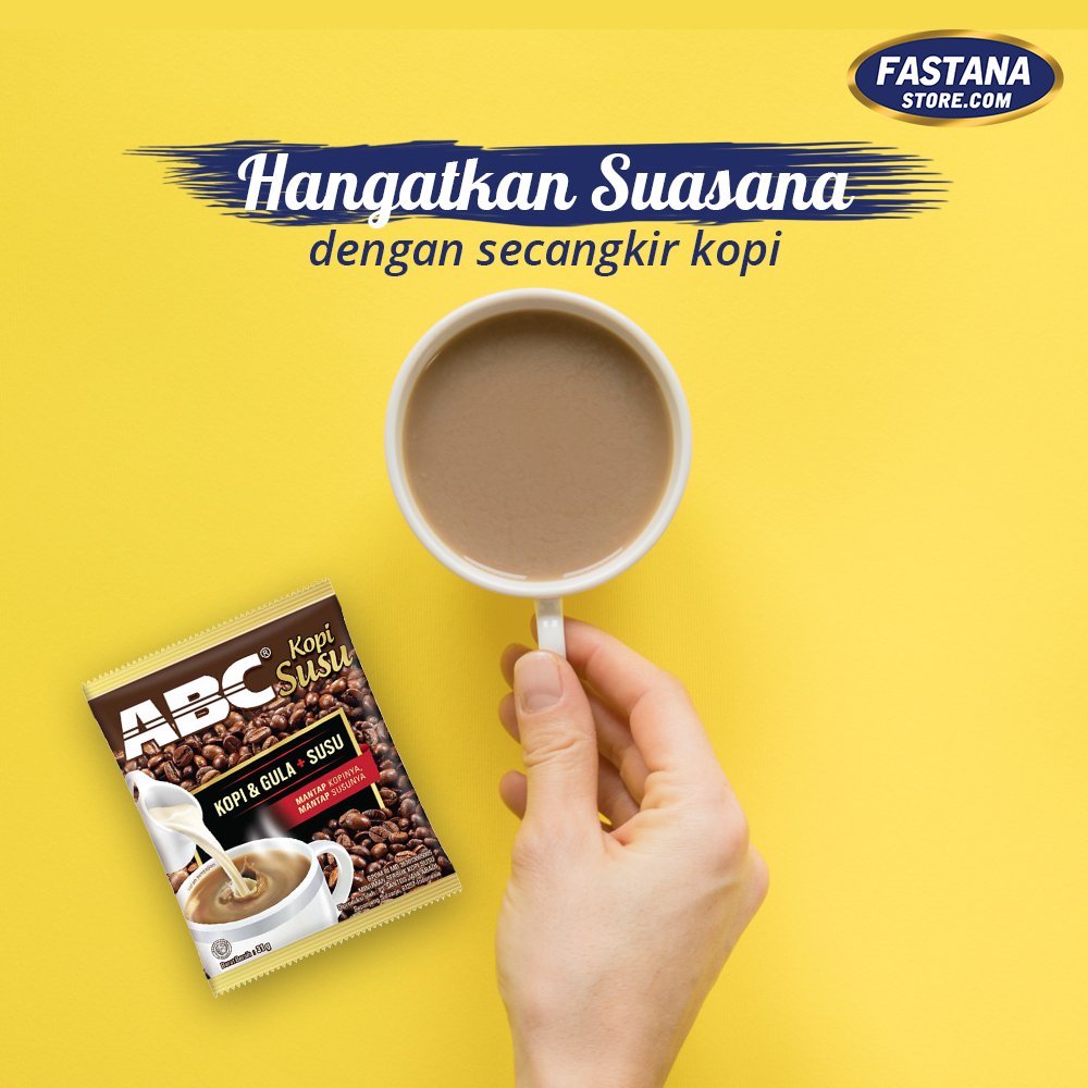 kapalapistore's tweet photo. Buat suasana kerja kamu jadi lebih hangat dan lebih rileks dengan secangkir kopi ABC Kopi Susu biar kerjaan kamu tetap terasa santai. Beli sekarang di Fastana Store dan dapatkan diskon 20% serta gratis ongkir ke Seluruh Indonesia! #MomenFastana #FastanaStore
.
#abc #kopiabc https://t.co/2i3GmSUx8G