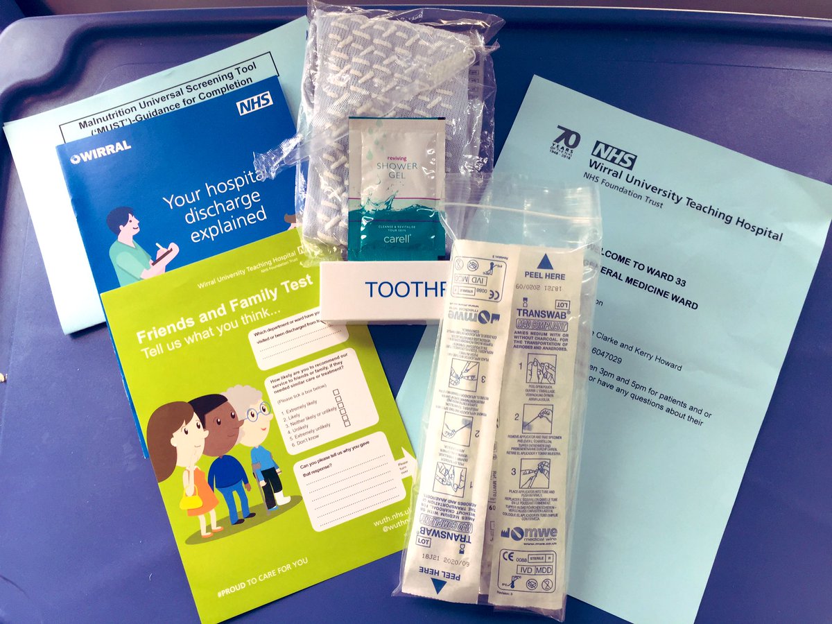 Ward 33 WUTH (@33wuth) on Twitter photo We have created a welcome pack for patients newly admitted to us, the pack contains information an any personal items they may need, as well as swabs and a MUST reminder. It is proving a success as we scored 100% in MUST compliance and the friends and family test! <a href="/WUTHstaff/">WUTH Staff</a> We have created a welcome pack for patients newly admitted to us, the pack contains information an any personal items they may need, as well as swabs and a MUST reminder. It is proving a success as we scored 100% in MUST compliance and the friends and family test! <a href="/WUTHstaff/">WUTH Staff</a>
