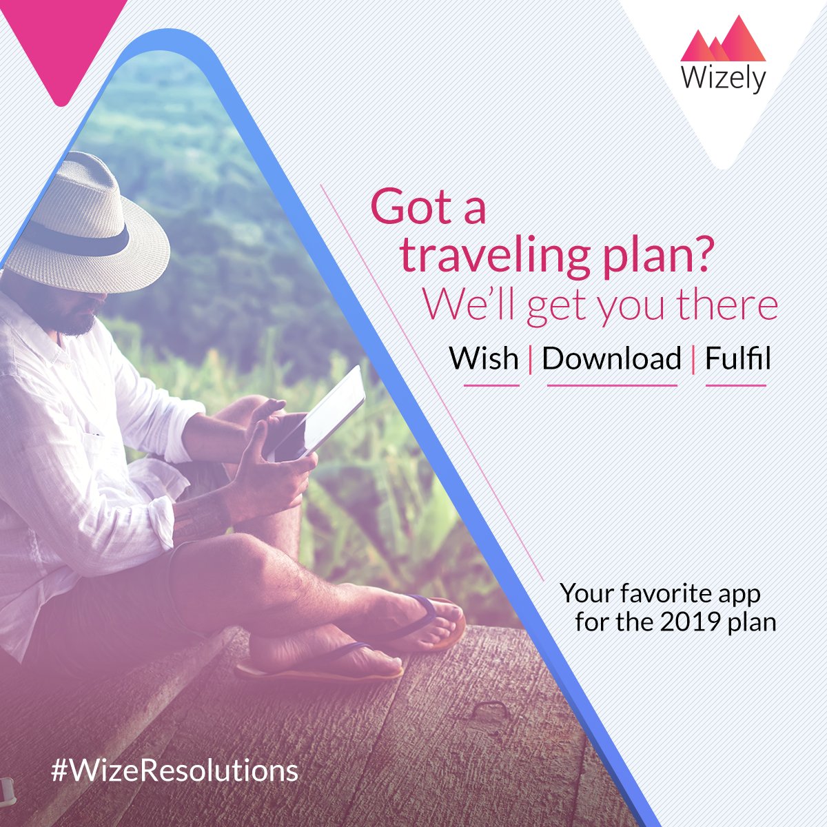wizelyapp's tweet photo. Yet to make holiday memories? 
Wait no more for that international holiday or the much-needed vacay. Share your 2019 travel resolutions. We’ll help you save for it. 
Make #WizeResolutions with us.
#ILoveTravelling #TravellingIsLife 
Download our app: https://t.co/4K979zqHy1 https://t.co/WJU90HQgO8