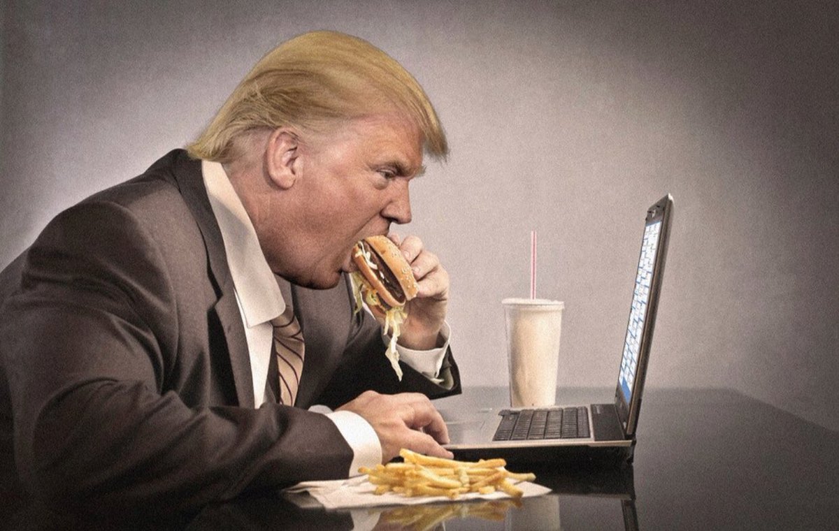 L E F T, PhD ⚫️ on Twitter: "McDonald Trump feeding Clemson ...