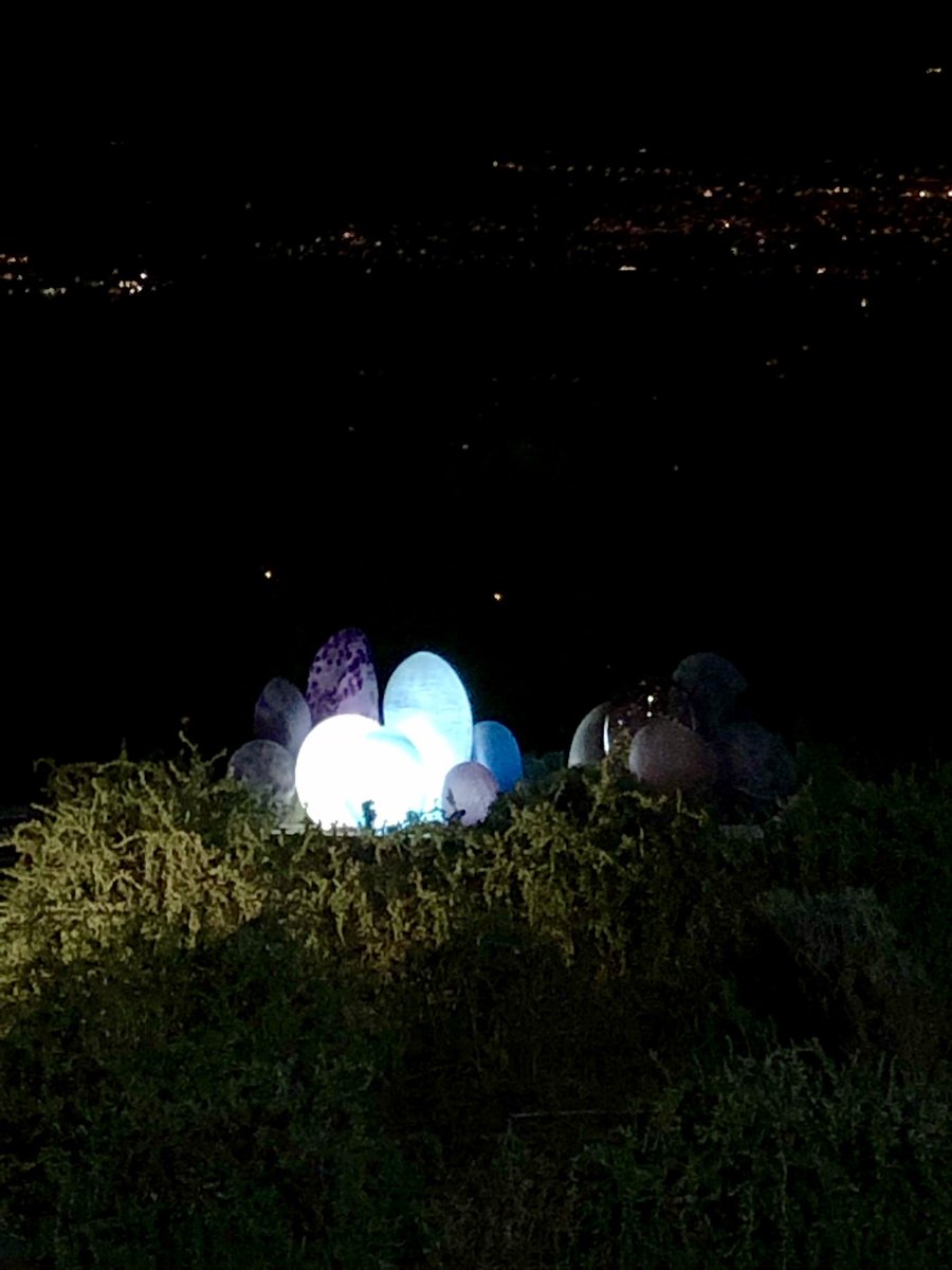 LeMasCandille's tweet photo. We just love our #glass #dunes by @AntoinePierini from #Biot on the #roofgardens of our #villasuites, don’t you? #art #artists #howwelocal #Cotedazurfrance https://t.co/Zt724DS6x6