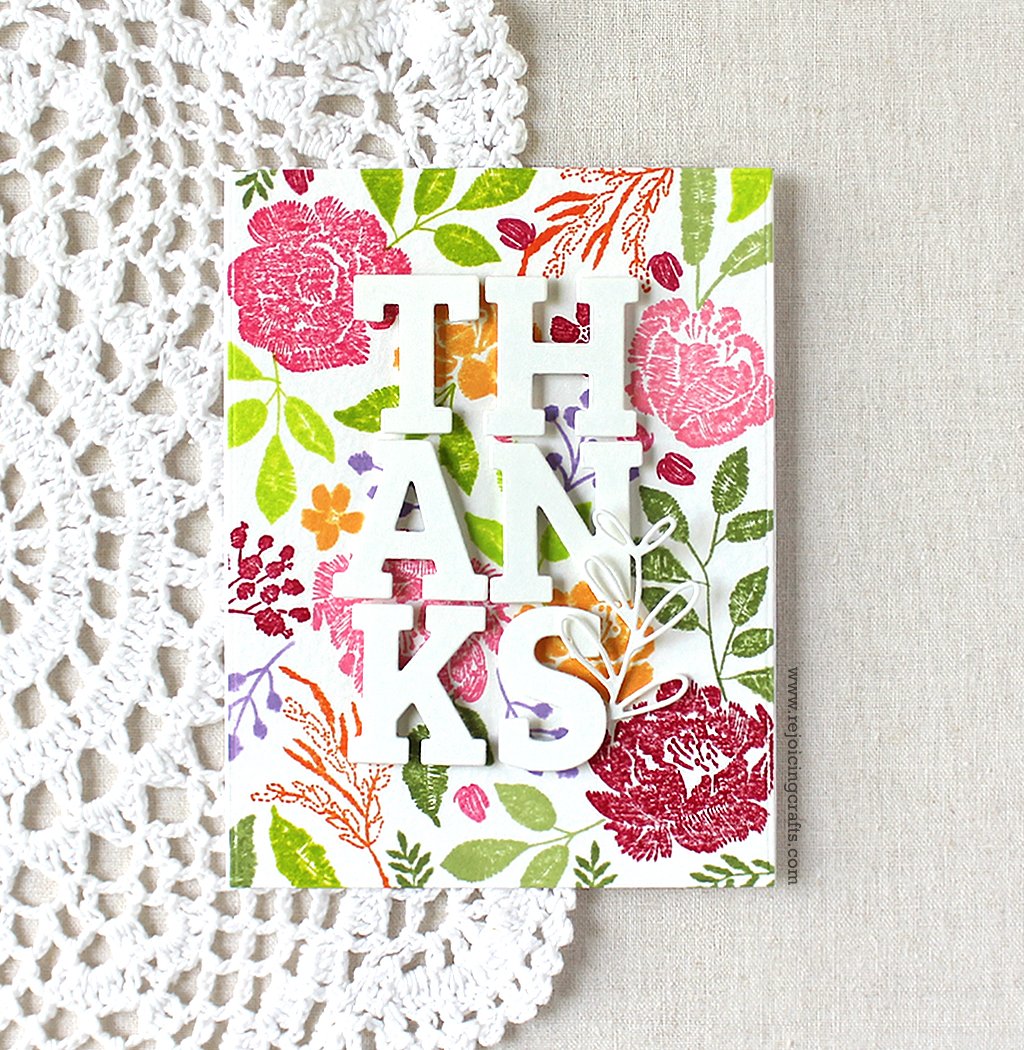 RejoicingCrafts's tweet photo. My floral "Thanks" card with the new Pinkfresh Studio Embroidered Blossoms Stamp Set! #pinkfreshstudio #handmade #stamping #flower #card
https://t.co/MknflYO7Fu https://t.co/0F16C0iW6O