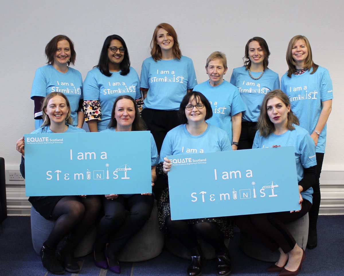 EquateScotland's tweet photo. Today we’re launching the campaign #ThisIsWhatASTEMinistLooksLike. We are calling upon ‘STEMinists’ all over Scotland to post photos of themselves in their ‘STEM’ environment whether this be a university; college; lab; office, factory or construction site we want to see it! https://t.co/CNXHp7elSi