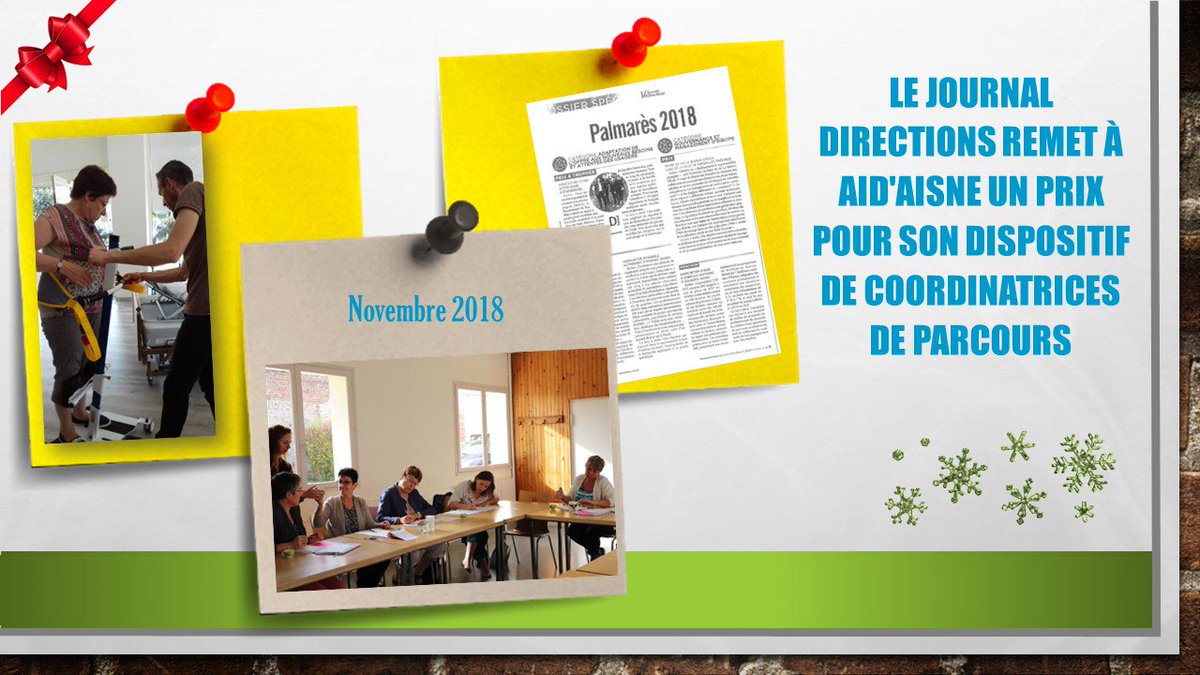 DVillaAidAisne's tweet photo. 10/12 RETRO Aid'Aisne 2018...Aid'Aisne reçoit une Mention de la part du Jury des Trophées @Directions_fr pour son dispositif de #coordinatrices de #parcours. Un projet unique et qui pourrait bien repris tellement il améliore les conditions de travail #QVT et la qualité du service https://t.co/dldI5Iv7Ix