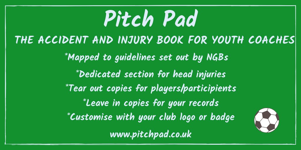 PitchPadUK's tweet image. Youth Coaches - does your accident and injury reporting book do all this?  pitchpad.co.uk 
#youthcoaching #youthsport #sportinjury