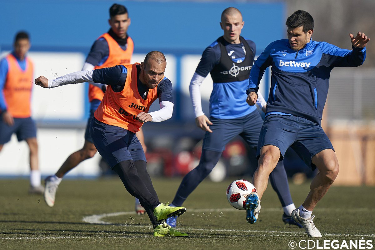 Braithwaite, durante el entrenamiento.