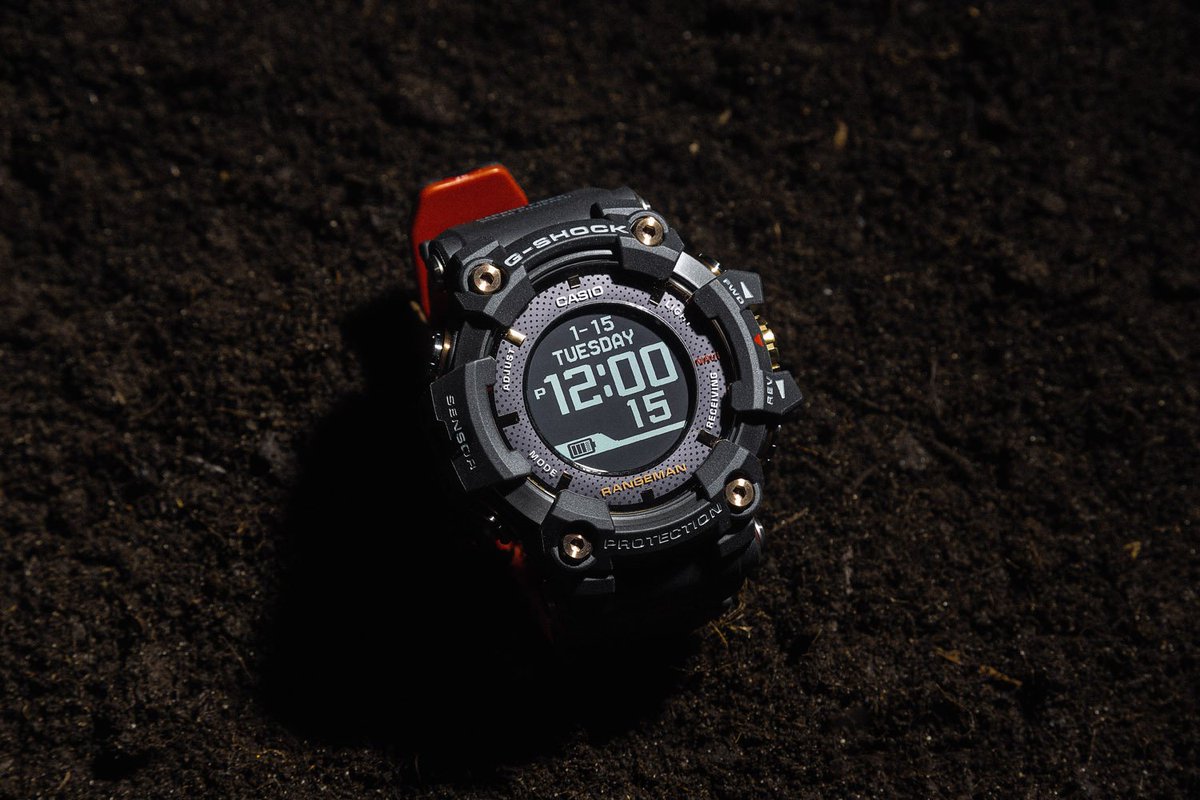 Hbx The Casio G Shock Magma Ocean Collection Includes The Rangeman Gpr B1000tf 1 And The Mtg B1000tf 1a In Shades Of Black And Red As Base Colors Highlighted With Brilliant Rose Gold And