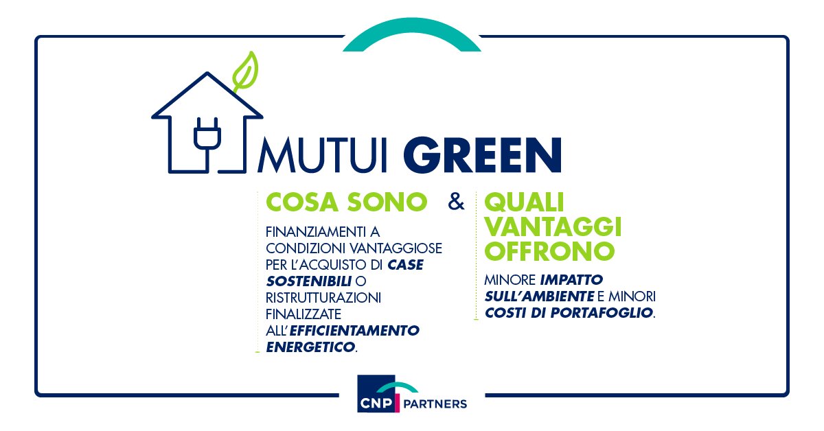 #Mutui green in arrivo: scopri i vantaggi di questi #finanziamenti agevolati dedicati all’acquisto o costruzione di abitazioni sostenibili o a #ristrutturazioni finalizzate all’#EfficientamentoEnergetico nell’articolo del nostro #blog #ConNoiSai ➡️ bit.ly/2ALCcsK