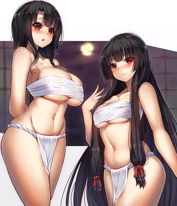 リクエストの艦これ高雄さんと、磯風さんですー
改めて見るこれやばいな、衣装として…

#艦これ  #高雄 #磯風 