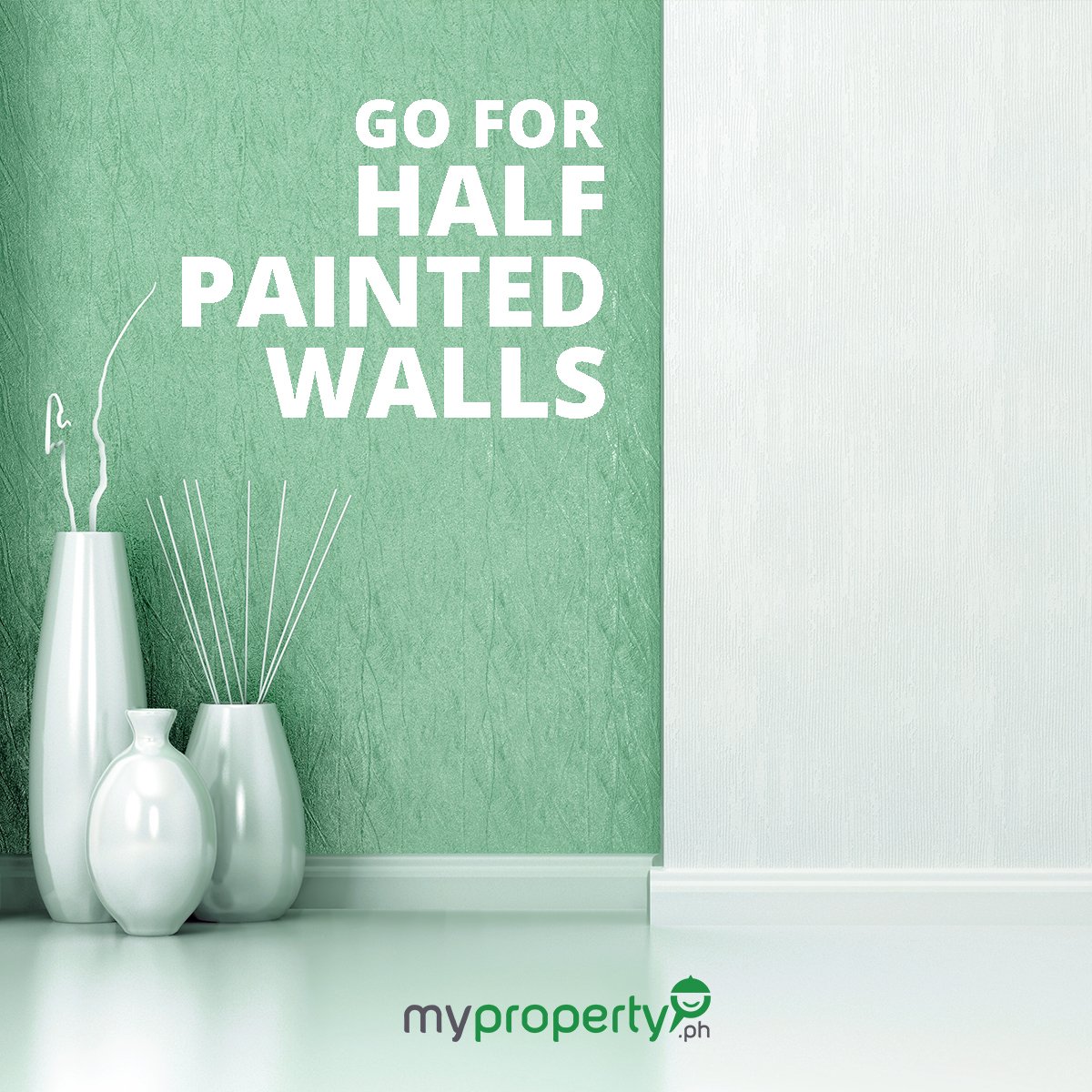 MyPropertyPH's tweet photo. Go for Half Painted Walls https://t.co/Q2BtKb9ZER