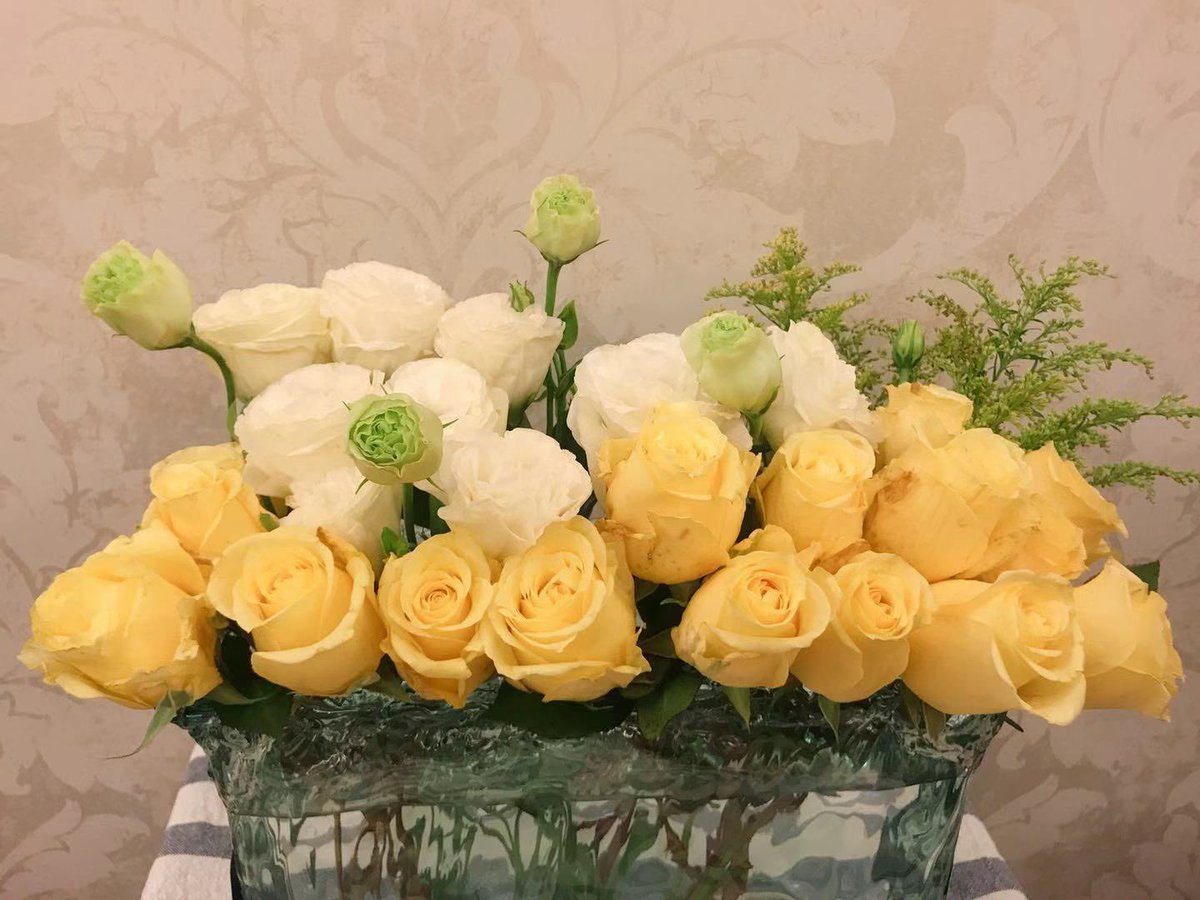 插花功力见长