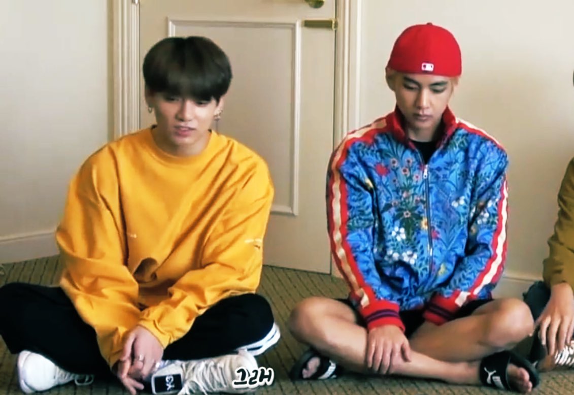 Vlive conniving with BigHit, showing us taekook sitting togetheror standing together in the previous eps but both end up with opposing teams! Well played! #vkook  #kookv  #taekook 