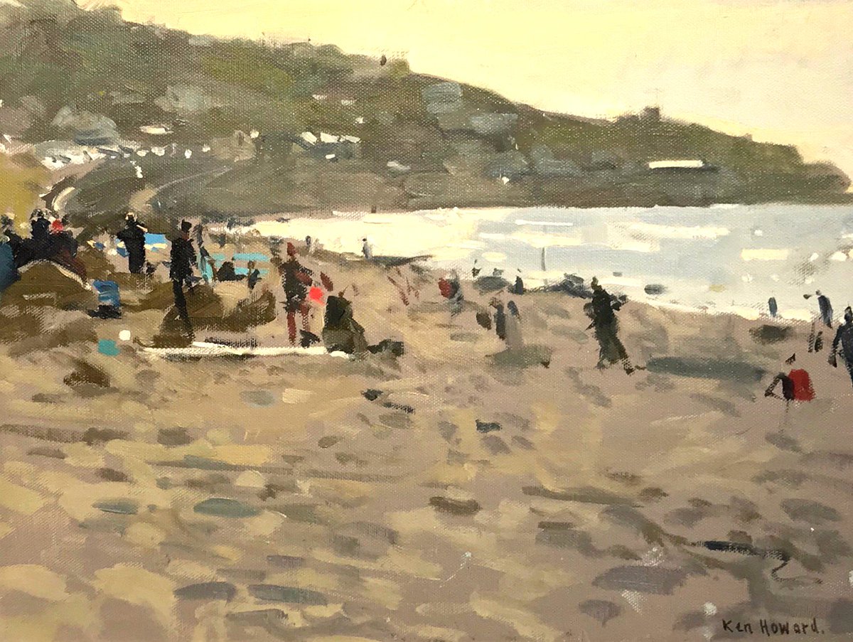 Loving this Ken Howard titled "Sennen Evening"
Signed, oil on board, 12 x 16 inches.
#cornwall
#kernow
#sennen 
<a href="/ThePimlicoRoad/">Pimlico Road SW</a> 
<a href="/BroadwayUK/">Broadway Cotswolds</a>