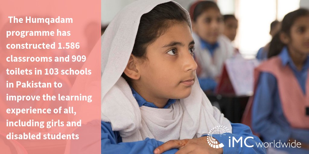 IMCWorldwide's tweet photo. Discover the features that make the Humqadam school construction programme truly unique, sustainable and inclusive! https://t.co/VMtTlvdz3Y

#education #Pakistan #Humqadam #infrastructure #globaldev https://t.co/9US0DYEUr6