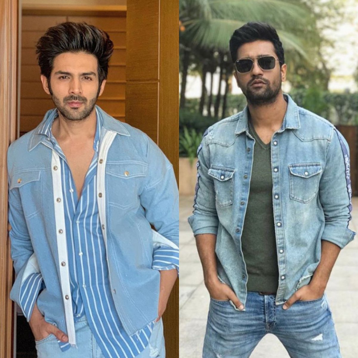 @TheAaryanKartik and @vickykaushal09 look effortlessly hot while casual in denim on denim.🔥💯
But who wore it better? Comment either 1 or 2.
#ErosNow | #VickyKaushal | #KartikAaryan |#Bollywood | #BollywoodActor | #DenimOnDenim