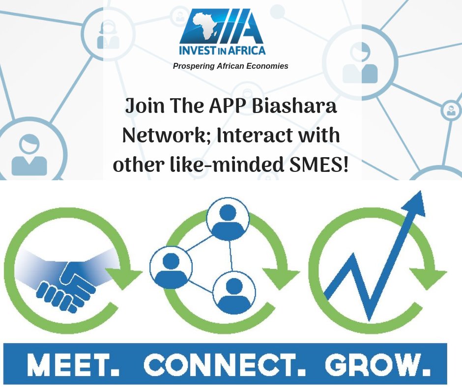 IIA_Kenya's tweet photo. Our vibrant and exclusive #BiasharaNetwork is a networking platform where #SME suppliers can meet, #network and do #business. Join the APP platform today at https://t.co/2tbnNnQ1Jg https://t.co/kDX2rof6i5