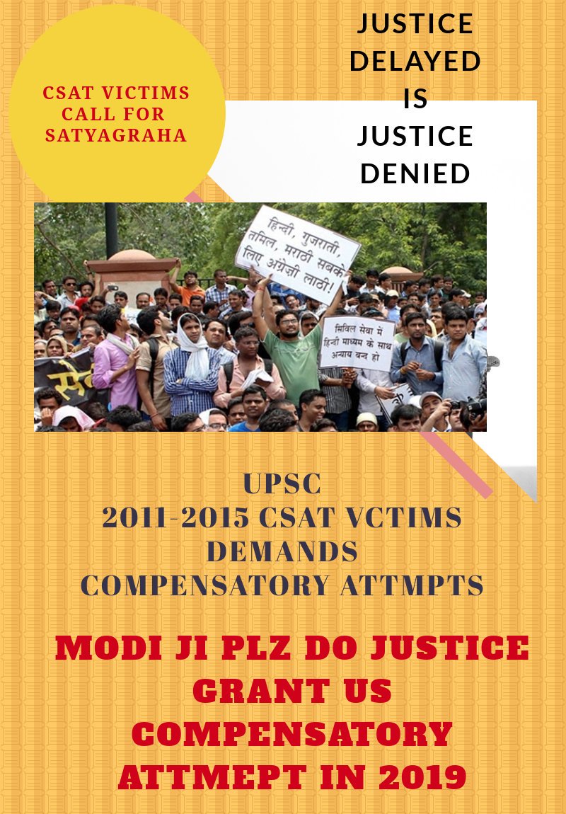 Kafi39481749's tweet photo. @narendramodi @AmitShah @DrJitendraSingh  @rajnathsingh sir we are only asking for a chance to sit in exam, na subsidy maangi na reservation maanga. It is a logical demand ..raised in both houses of parliament also . Why such apathy ? #compensatoryAttempts #CSATvictims https://t.co/7hMKxR3pCb