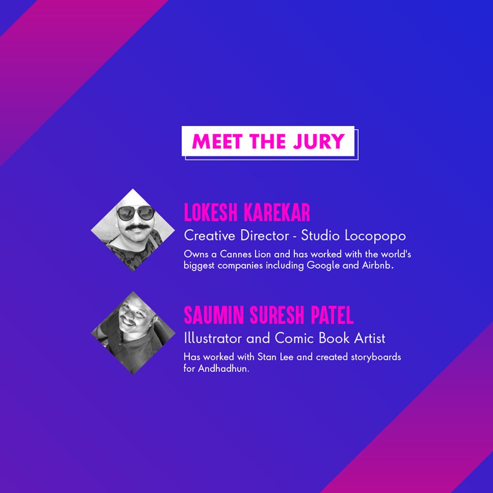 IndieFolio's tweet photo. HEXCODE GRAPHIC DESIGN AND ILLUSTRATION APPLICATIONS ARE NOW OPEN!
Click the images to know more about the contest, jury, and deadline.
Head over to https://t.co/Ppn8xGwaAp to submit your portfolio now!
Hexcode 2019-20 is powered by @wacomindia
#HexCode2019 #ContestAlert https://t.co/uxlUylIDXZ