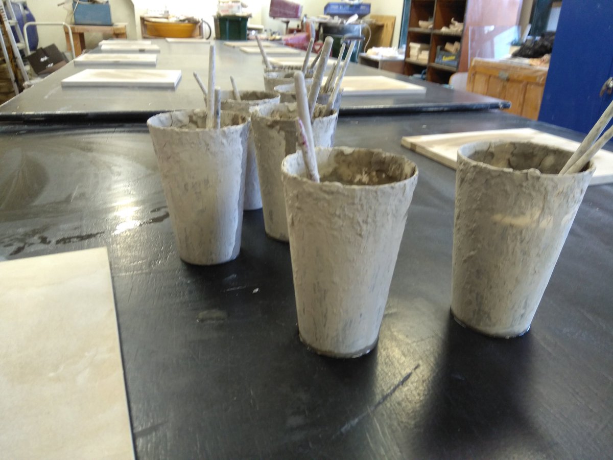 Clay workshop materials at Gladstone Pottery Museum