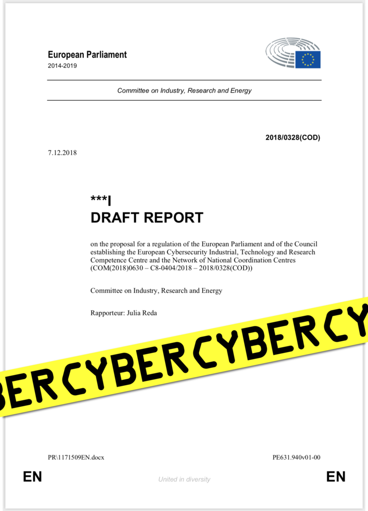 Senficon's tweet photo. I have been appointed @Europarl_EN rapporteur for the #Cybersecurity Competence Centre, and I propose we seize the opportunity to design how we improve the security of networks and IT! https://t.co/Nz66S2Ickm #CCCN https://t.co/X48BRc8IsB