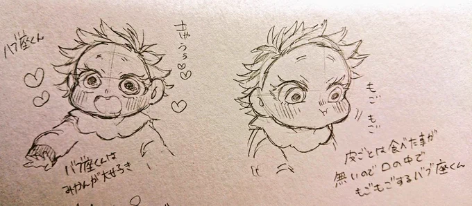 【今日のバブ座くん】
歯が少し生えてきてたり
みかんが大好きだったり
掃除機並みの吸引力見せたりします 