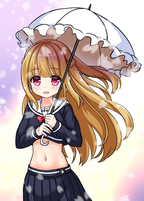 へそ出しセーラー服のtwitterイラスト検索結果 古い順