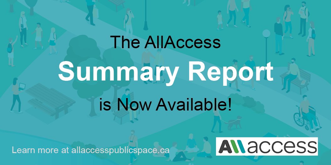 AllAccessON's tweet image. Last week we released a Summary Report of our #AllAccess work that identifies key findings, best practices, recommendations for future areas of exploration &amp;amp; outreach to support the important role of #Ontario's #Design of Public Spaces Standard. View here bit.ly/2VNDs7I