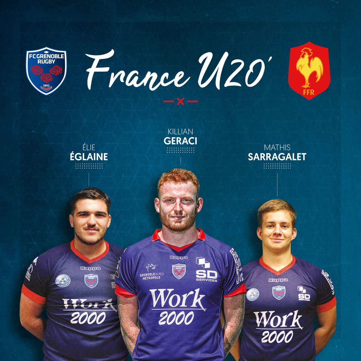 🇫🇷 Elie Eglaine, Killian Geraci et Mathis Sarragalet retenus pour les deux premiers matchs du Tournoi U20

➡ fcgrugby.com/fr/articles/20…

#AllezFCG
