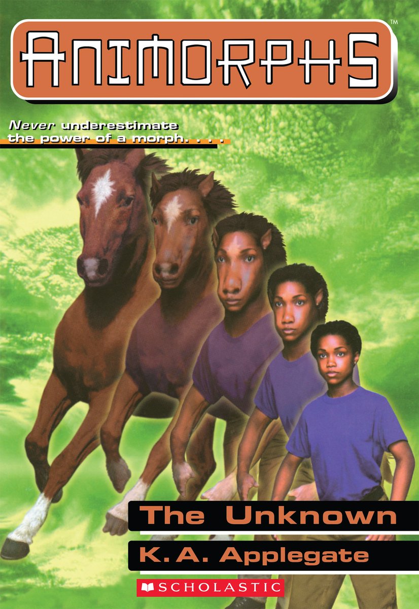  #TheUnknown #AnimorphsBookChallengeGirl suspects wild horse is infected with evil slug alien so turns into a stallion,wins a race and spies on evil horse with her friends.The horses(both evil and good)break in area 51 and discover an alien toilet.Then they fight in a ghost train