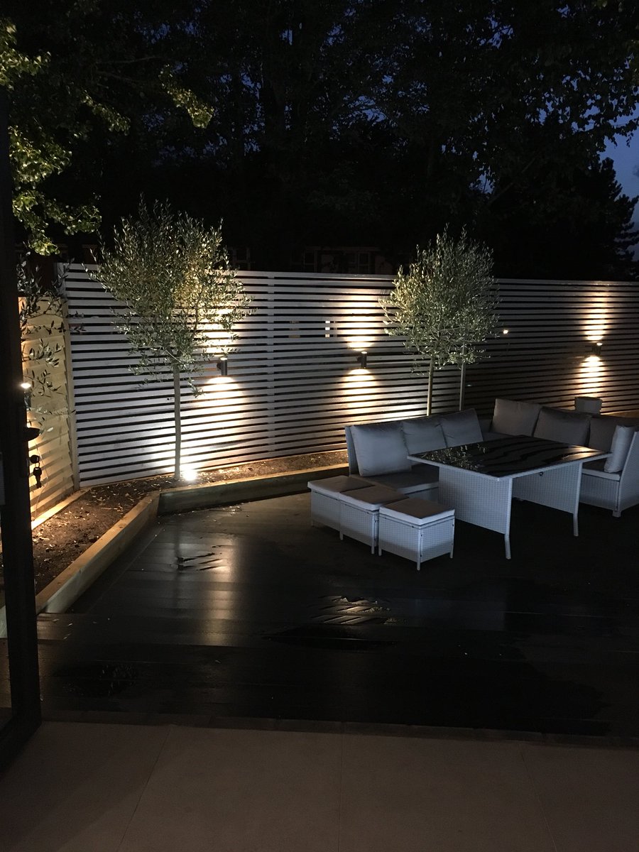 Our favourite decking job from last year using @SaigeDecking charcoal boards #professional installation #ProfessionalLandscapersinKent