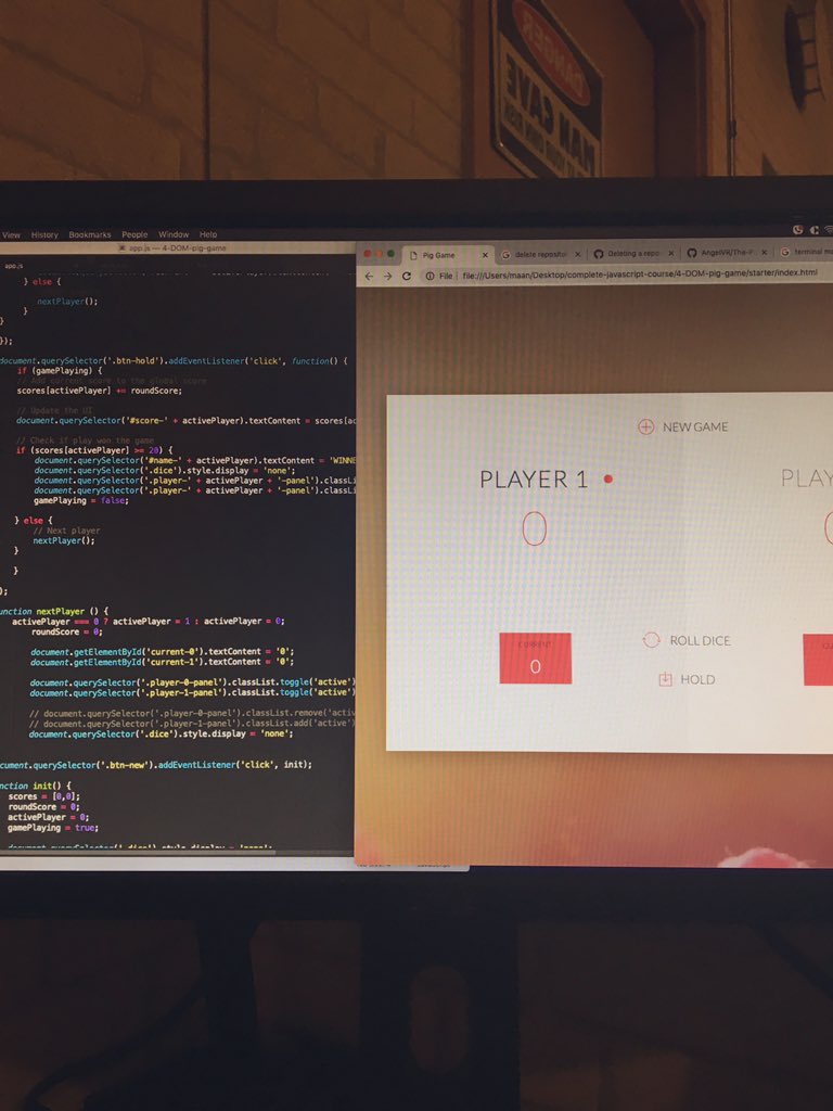 Angelica_string's tweet image. Day 6 to 17 - Continued learning while vacationing in Maldives 😄Done w/ JS basics, learned how JS works behind the scenes (tons of jargons I’ll definitely revisit) and coded my very first game!
github.com/AngelVR/The-Pi…
Thanks to @jonasschmedtman 🙌🏼
#100DaysOfCode #WomenWhoCode