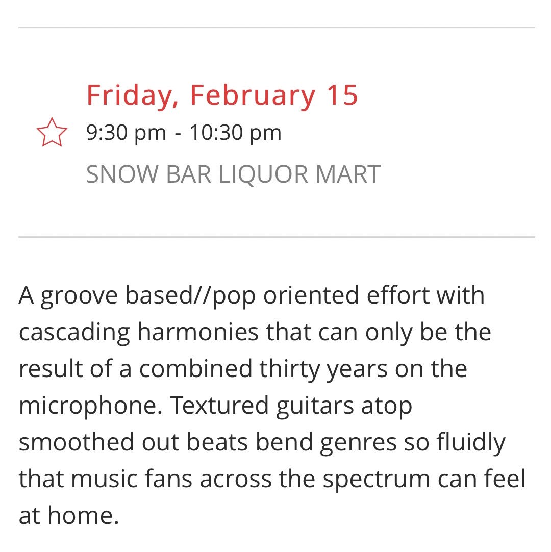 We are playing <a href="/FDVoyageur/">Festival du Voyageur</a> this year! We are beyond excited! Friday Feb. 15th @ 9:30PM in the SNOW BAR TENT! Let’s go! #heho <a href="/manitobamusic/">manitobamusic</a> <a href="/LiquorMarts/">Manitoba Liquor Mart</a>