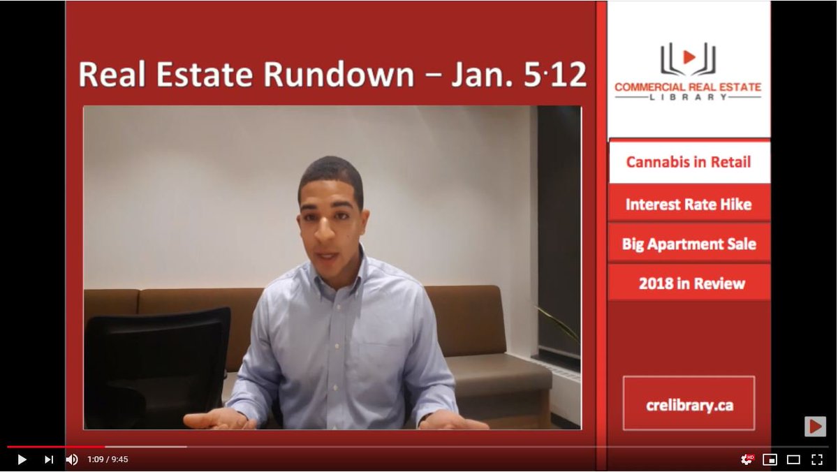 Something exciting happens every week in commercial real estate. 

To make sure you know about it, we've started a new video series! On the 'Commercial Real Estate Rundown", we'll give you a quick 10 minute summary of what's happened the week before in commercial real estate.