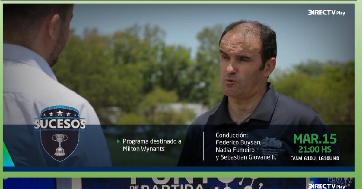 nadiafumeiro's tweet photo. Este martes a las 21 hs en @SucesosUy repasamos la carrera de Milton Wynants y su medalla de plata en Sidney 2000. @DIRECTVUy @DIRECTVSports #SucesosEnDirectv https://t.co/4vpma6PBJi