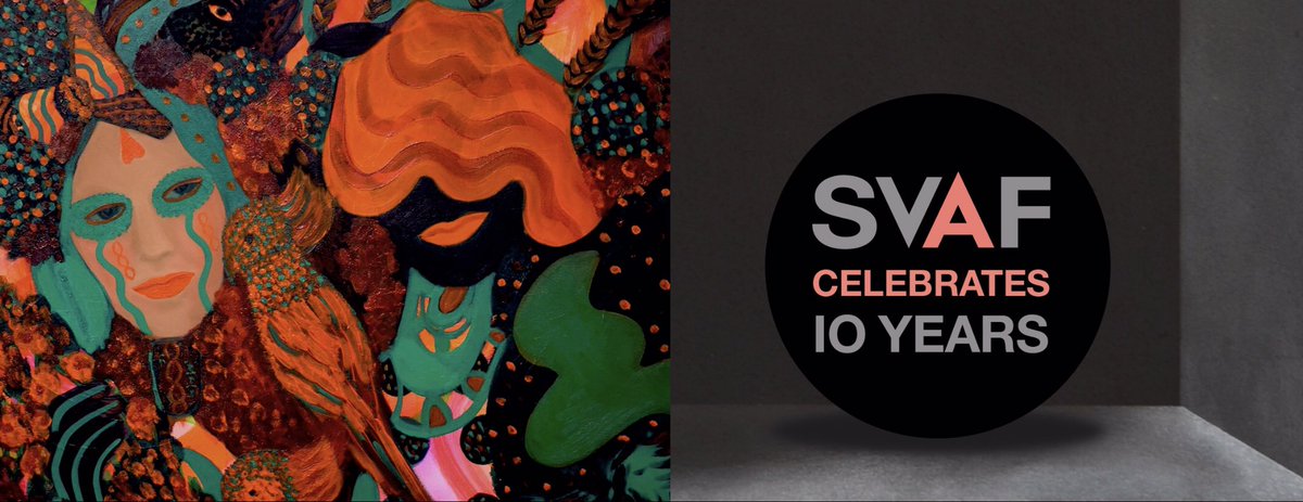 KaleidoscopeGa's tweet photo. SVAF 2009-2019 
Thank you Rebecca  @Arthouse1London for our new logo and great to be working with you again as guest artist and curator of our SVAF CELEBRATES exhibition. Save the date
PV Tuesday 5th February The Cello Factory, Waterloo 6-8pm 
Watch this space...full info soon https://t.co/6ic9J4teX5
