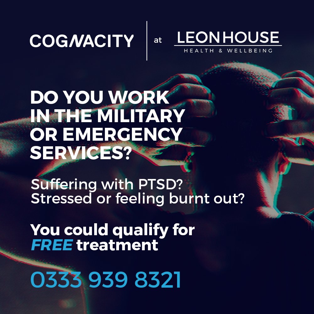 LeonHouseClinic's tweet photo. Do you work in the military or emergency services or know someone who does? Suffering from PTSD or feeling burned out? You could be eligible for free mental health support. Inbox our team today to find out how we can help. #PTSD #mentalhealth #support https://t.co/iwjd0G9OFO