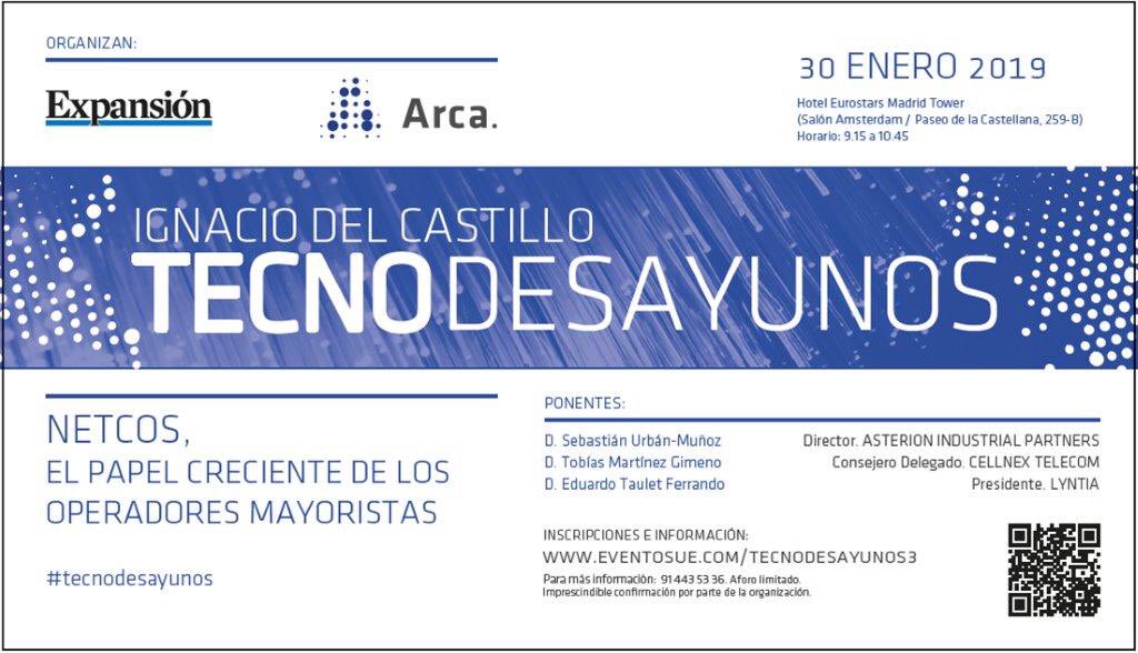 transicion23's tweet photo. ¿Sabes qué son las #NETCOS? El próximo 30 de Enero en los #tecnodesayunos de @naciocastillo organizados por @Eventos_EXP y @arcatelecom debatiremos sobre ellas https://t.co/9M2434Uoss