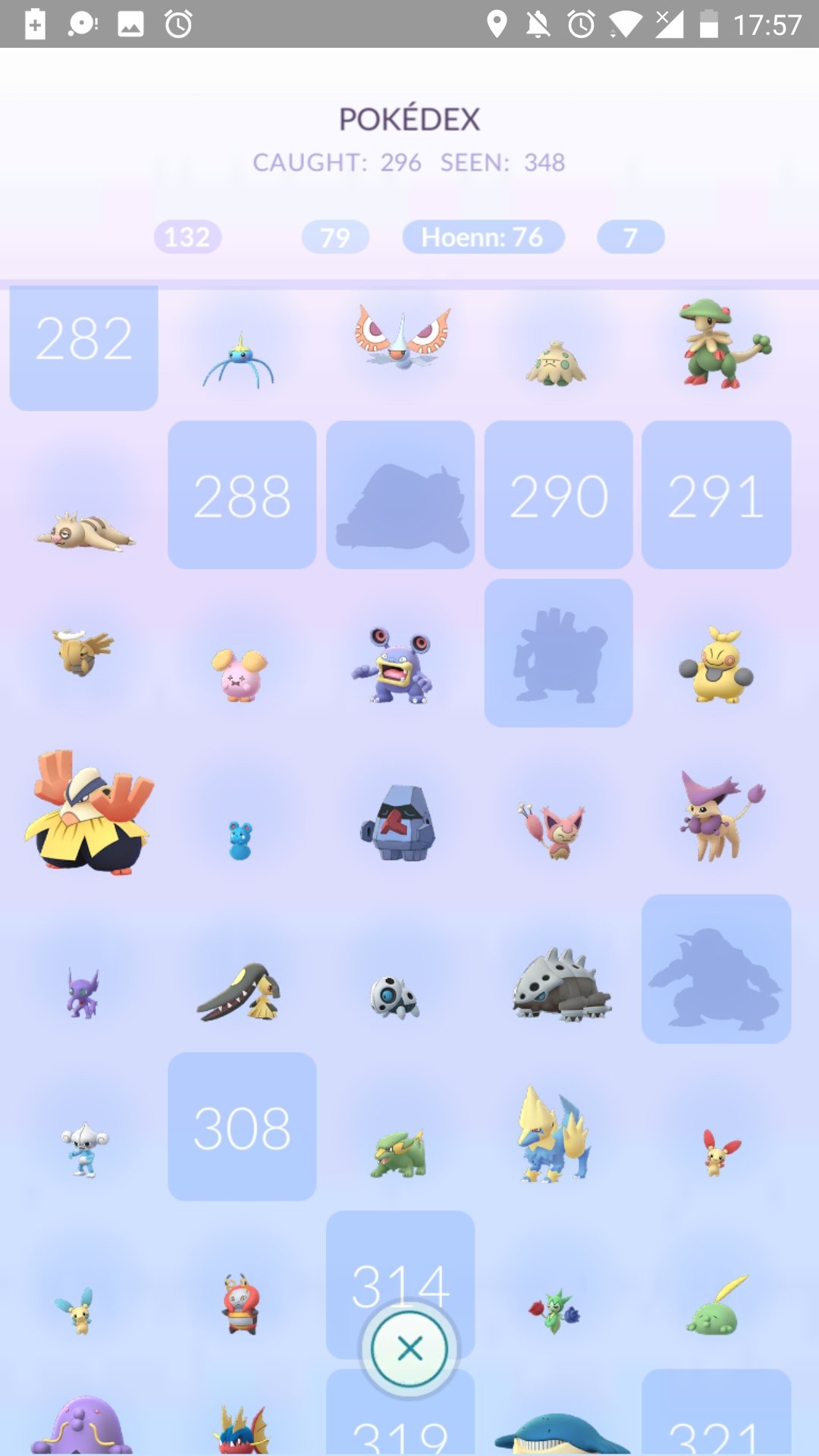 Dacian171607 on X: This is my #Hoenn #pokedex before the event starts.All  of the Pokemon that I have in the Hoenn dex that can be caught in the wild  were caught in