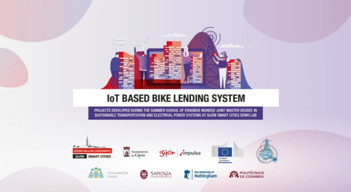 No te pierdas el video sobre el sistema de gestión de bicicletas compartidas desarrollado por los alumnos del master erasmus mundus en transporte sostenible y sistemas eléctricos de potencia en el Gijón Smart Cities Demo Lab:
youtu.be/WmIk_nZb-gc
#SmartCities #IoT #eMobility