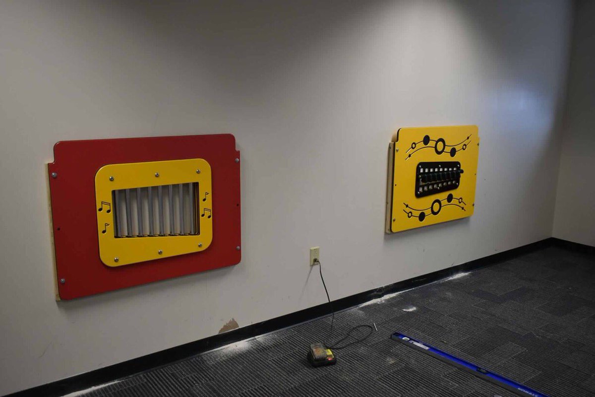 PDProgram's tweet image. Progress being made on the newest additions to our activity room!