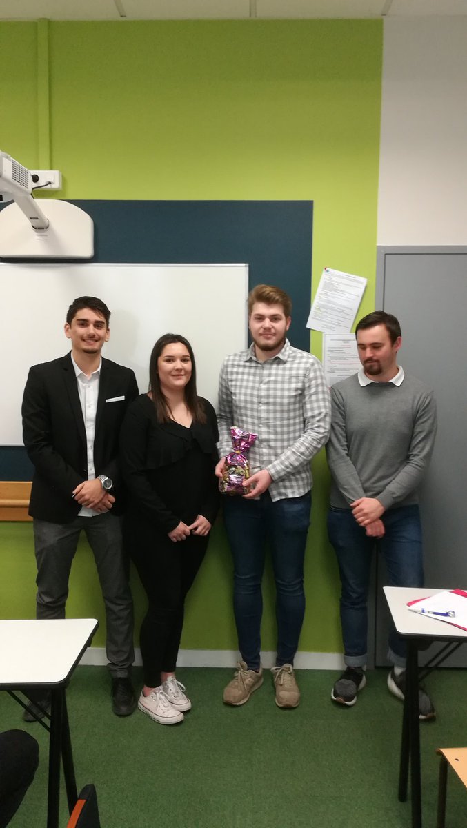 MarineAnsquer's tweet photo. Bravo à Trott'nGo gagnant du concours de créa d'entp de l'IMS Nte. Vu l'enthousiasme de ces étudiants, la créa d'entp a de l'avenir https://t.co/Ow8GHy04rb