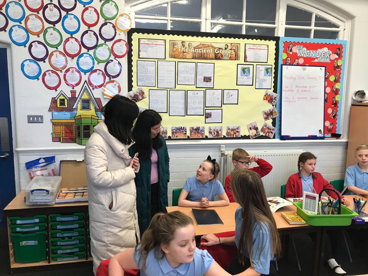 NWmathshub3's tweet photo. We are so excited to invite Jie and Fei to Newfold CPS to host the return leg of the China England exchange programme on behalf of NW3. #sharinglearning #masteryjourney #worldclasscurriculum @NewfoldYear6 @NCETM @SthelensTSA @GaynorBahan https://t.co/6DC1g0KCeq
